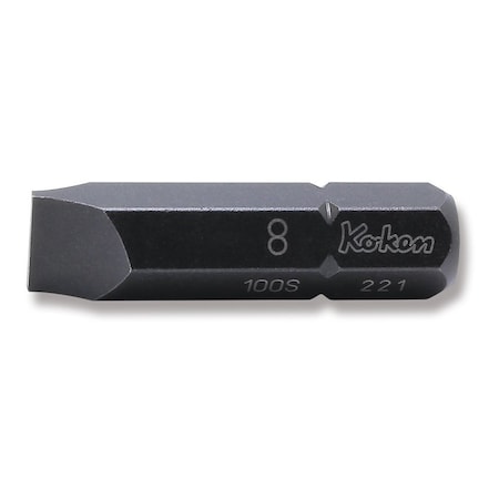 Ko-Ken Bit Slotted 1.2 x 8 32mm 5/16 Hex Drive 100S.32-8